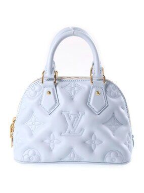 Louis Vuitton Bubble Glam Alma Soft BB 2-Way Bag Leather Blue Glacier